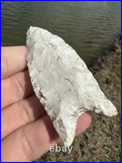 Rare Native American Paleo Fluted Clovis Point Arrowhead