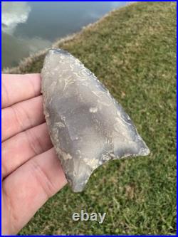 Rare Native American Paleo Fluted Clovis Point Arrowhead