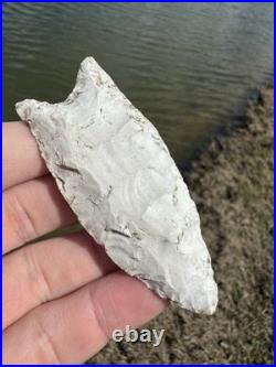Rare Native American Paleo Fluted Clovis Point Arrowhead