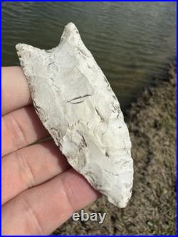 Rare Native American Paleo Fluted Clovis Point Arrowhead