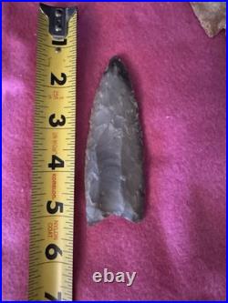 Rare Native American Paleo Fluted Clovis Point Arrowhead