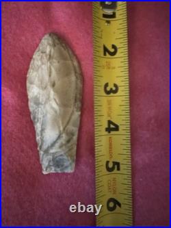 Rare Native American Paleo He'll Gap Arrowhead Point