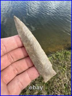 Rare Native American Paleo Scottsbluff Arrowhead Point Artifact