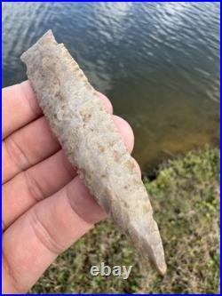 Rare Native American Paleo Scottsbluff Arrowhead Point Artifact