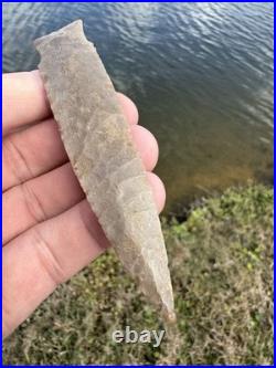 Rare Native American Paleo Scottsbluff Arrowhead Point Artifact