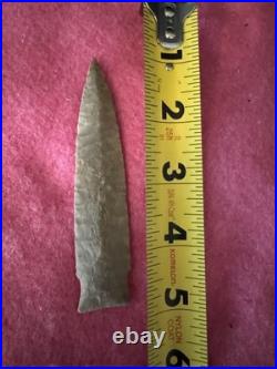 Rare Native American Paleo Scottsbluff Arrowhead Point Artifact