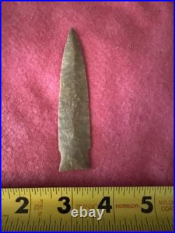 Rare Native American Paleo Scottsbluff Arrowhead Point Artifact
