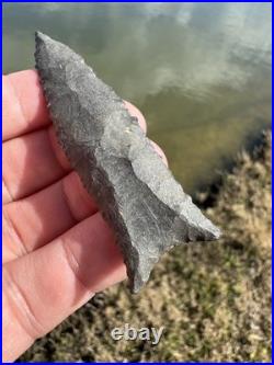 Rare Native American Paleo Tennessee Cumberland Arrowhead Point