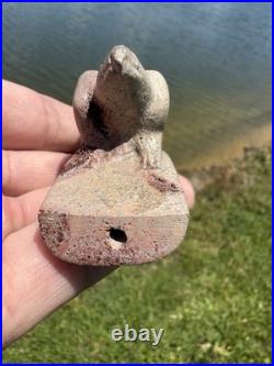 Rare Native American Pipe Stone Effigy Bird Pipe Arrowhead Rare Native American Pipe Stone Effigy Bird Pipe Arrowhead