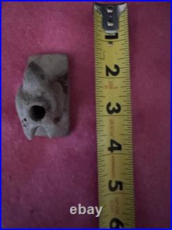 Rare Native American Pipe Stone Effigy Bird Pipe Arrowhead