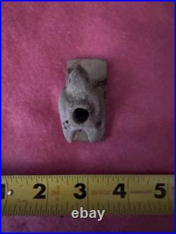 Rare Native American Pipe Stone Effigy Bird Pipe Arrowhead