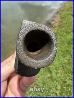 Rare Native American Pipe Tomohawk Carved Axe Head