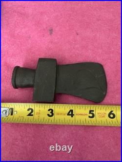 Rare Native American Pipe Tomohawk Carved Axe Head
