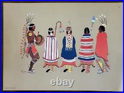 Rare Native American Prints by Steven Mopope (Set of Six)