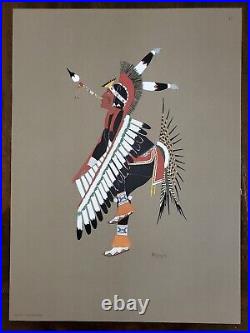 Rare Native American Prints by Steven Mopope (Set of Six)