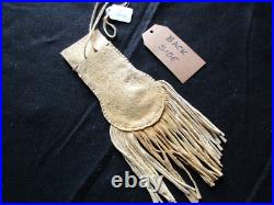 Rare! Native American Quilled Leather Medicine Bag, Tobacco Pouch Sd-042307313