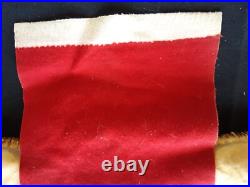 Rare! Native American Quilled Leather Saddle Pad, Museum Piece, Du-012508715