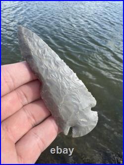 Rare Native American Re Chipped Dovetail Arrowhead Point