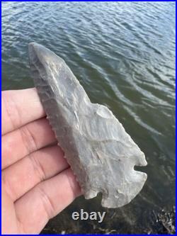 Rare Native American Re Chipped Dovetail Arrowhead Point