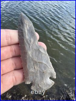 Rare Native American Re Chipped Dovetail Arrowhead Point