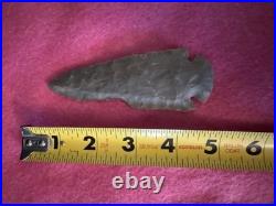 Rare Native American Re Chipped Dovetail Arrowhead Point