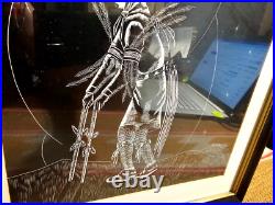 Rare Native American Scratch Art Painting Antelope Kachina Dancer Hopi Laguna Nm