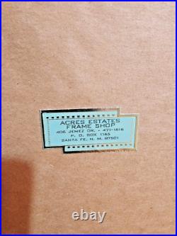 Rare Native American Scratch Art Painting Antelope Kachina Dancer Hopi Laguna Nm