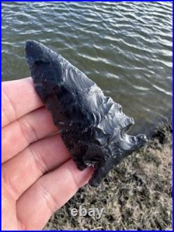 Rare Native American Side Notch Arrowhead Point