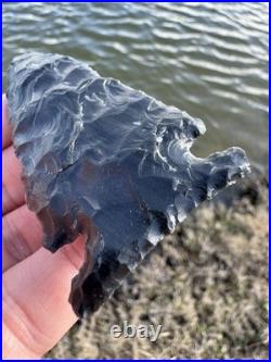 Rare Native American Side Notch Arrowhead Point