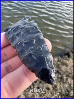 Rare Native American Side Notch Arrowhead Point