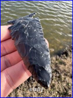 Rare Native American Side Notch Arrowhead Point