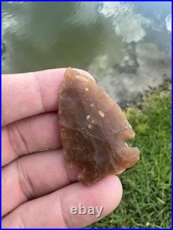 Rare Native American Side Notched Knife River Projectile Arrowhead Point Texas