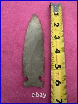 Rare Native American Side Notched Spearhead Arrowhead Point