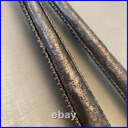 Rare Native American Silver Salad Serving Set Mid Century Turquoise Coral