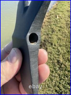 Rare Native American Slate Reel Bannerstone Drilled