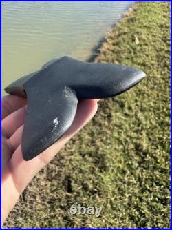 Rare Native American Slate Reel Bannerstone Drilled