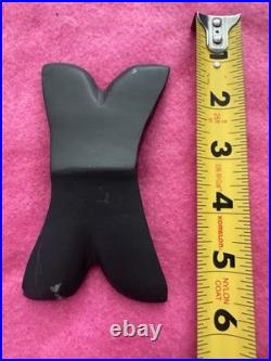 Rare Native American Slate Reel Bannerstone Drilled