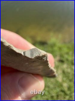 Rare Native American Snapped Kirk Corner Notch Point Arrowhead