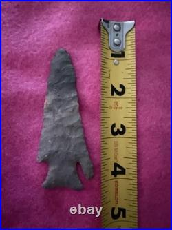 Rare Native American Snapped Kirk Corner Notch Point Arrowhead