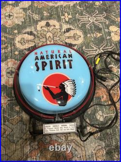 Rare Native American Spirit Tobacco Indian Beer Bar Neon Button Light Bar Sign