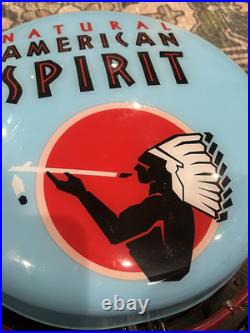Rare Native American Spirit Tobacco Indian Beer Bar Neon Button Light Bar Sign