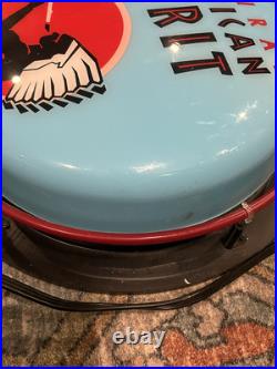 Rare Native American Spirit Tobacco Indian Beer Bar Neon Button Light Bar Sign