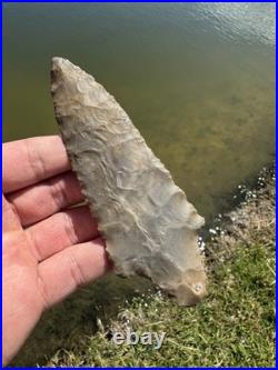 Rare Native American Stemmed Adena Arrowhead Point Tennessee