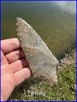 Rare Native American Stemmed Adena Arrowhead Point Tennessee