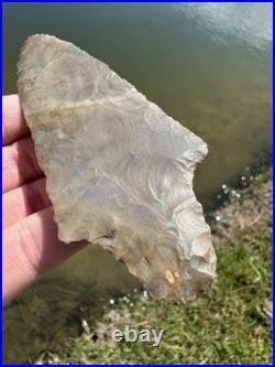 Rare Native American Stemmed Adena Arrowhead Point Tennessee