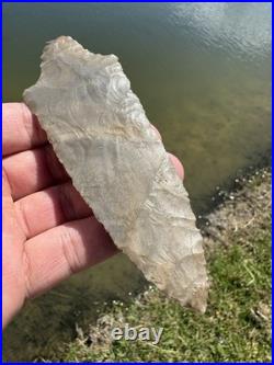 Rare Native American Stemmed Adena Arrowhead Point Tennessee Rare Native American Stemmed Adena Arrowhead Point Tennessee
