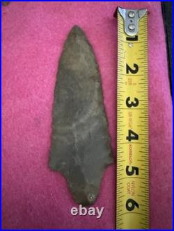 Rare Native American Stemmed Adena Arrowhead Point Tennessee