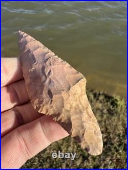 Rare Native American Stemmed Arrowhead Point