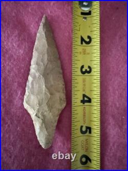 Rare Native American Stemmed Arrowhead Point