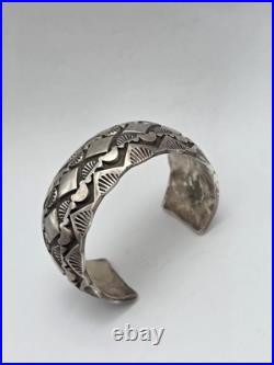 Rare Native American Sterling Silver Willie Saiz Bracelet